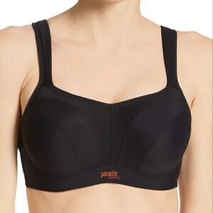 Panache Black Sports Wired Bra - Sz 34H US/UK